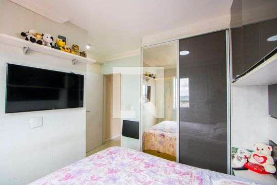 Quarto 1 - Suíte de apartamento à venda com 3 quartos, 69m² em Vila Humaita, Santo André