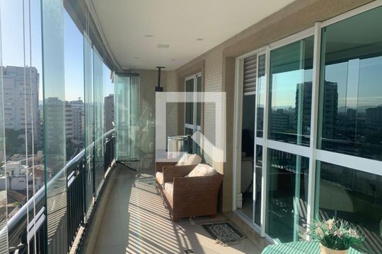 Varanda da Sala de apartamento para alugar com 3 quartos, 204m² em Boqueirão, Santos