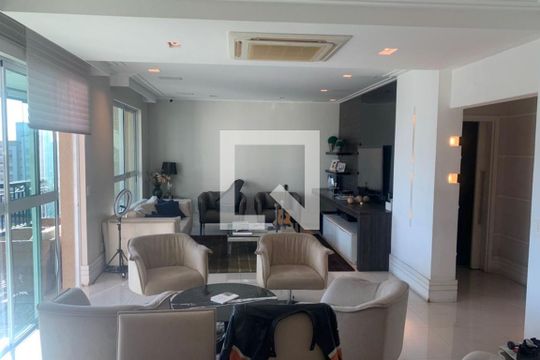 Sala de apartamento para alugar com 3 quartos, 204m² em Boqueirão, Santos