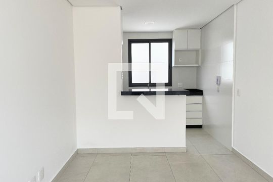 Sala / Cozinha de apartamento à venda com 3 quartos, 70m² em Castelo, Belo Horizonte