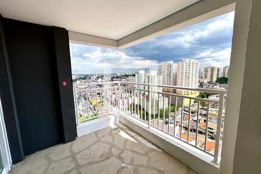 Varanda da Sala de apartamento à venda com 1 quarto, 48m² em Picanço, Guarulhos