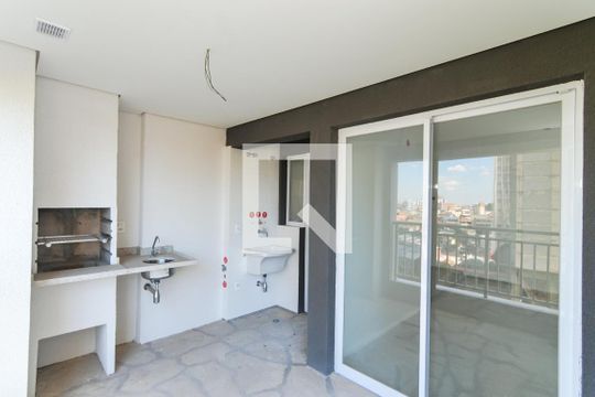 Varanda com espaço Gourmet  de kitnet/studio à venda com 1 quarto, 48m² em Picanço, Guarulhos
