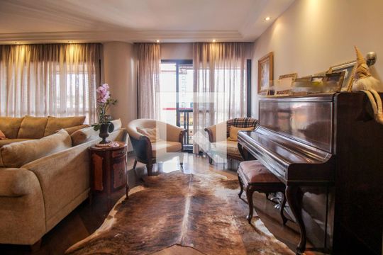 Sala de apartamento à venda com 4 quartos, 186m² em Tatuapé, São Paulo