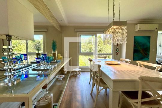 Sala de Jantar de apartamento para alugar com 4 quartos, 180m² em Lagoa da Conceição, Florianópolis