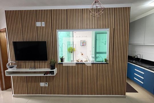 Sala - Sala de Jantar de apartamento à venda com 2 quartos, 47m² em Parque Erasmo Assunção, Santo André