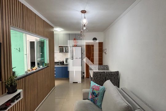 Sala - Sala de Jantar de apartamento à venda com 2 quartos, 47m² em Parque Erasmo Assunção, Santo André