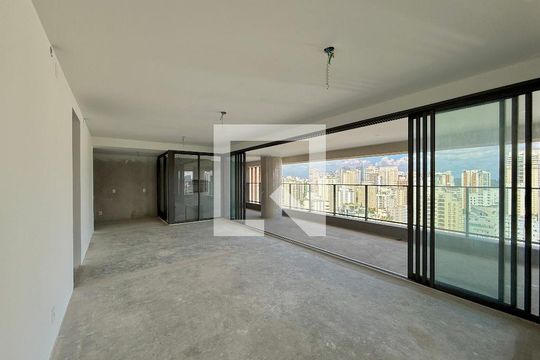 Sala de apartamento à venda com 3 quartos, 198m² em Campo Belo, São Paulo