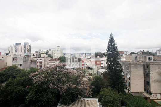 Studio - Sala / Quarto Vista de apartamento à venda com 1 quarto, 27m² em Cidade Baixa, Porto Alegre