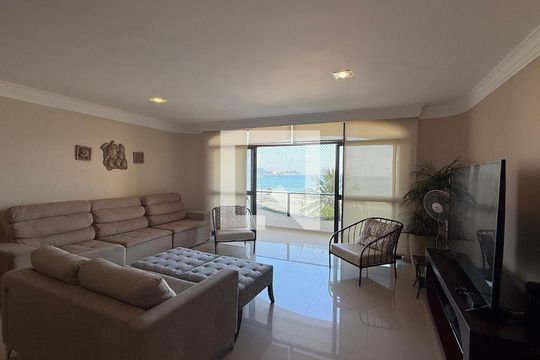 Sala de apartamento para alugar com 4 quartos, 196m² em Centro, Guarujá