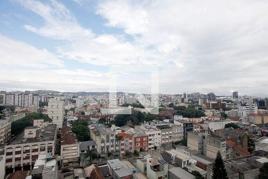 Studio - Sala / Quarto Vista de apartamento para alugar com 1 quarto, 27m² em Cidade Baixa, Porto Alegre