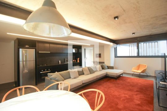 Sala de apartamento à venda com 1 quarto, 152m² em Vila Madalena, São Paulo
