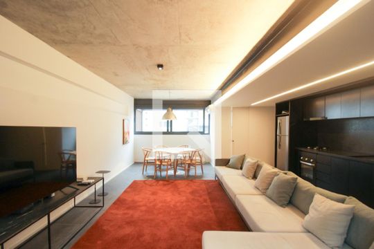 Sala de apartamento à venda com 1 quarto, 152m² em Vila Madalena, São Paulo