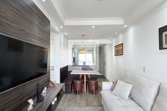 Sala de apartamento para alugar com 2 quartos, 55m² em Jardim Olavo Bilac, São Bernardo do Campo
