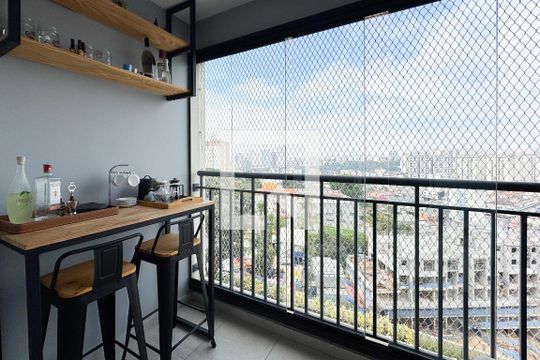 Sacada  de apartamento para alugar com 2 quartos, 55m² em Jardim Olavo Bilac, São Bernardo do Campo