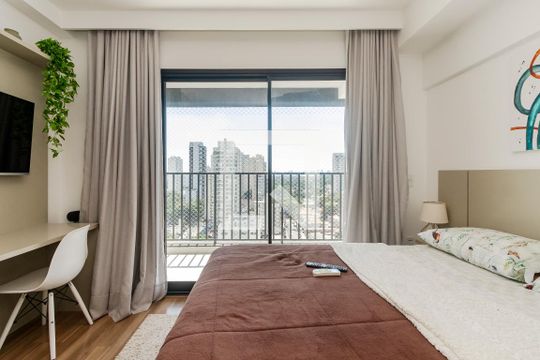 Studio de kitnet/studio para alugar com 1 quarto, 24m² em Santo Amaro, São Paulo