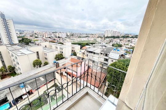 Varanda da Sala de apartamento à venda com 1 quarto, 54m² em Lauzane Paulista, São Paulo