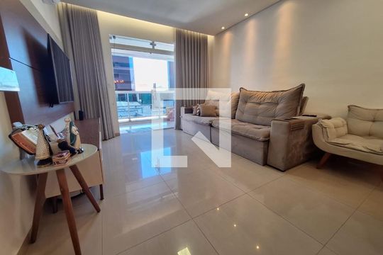 Sala de apartamento à venda com 2 quartos, 97m² em Vale das Orquídeas, Contagem