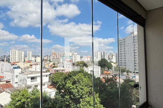 Varanda da Sala de apartamento à venda com 2 quartos, 56m² em Parque das Nações, Santo André