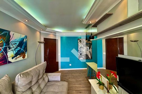 Sala de apartamento à venda com 2 quartos, 67m² em Vila Santo Antonio, Guarulhos