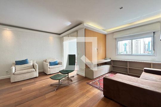 Sala de apartamento à venda com 1 quarto, 75m² em Vila Olímpia, São Paulo