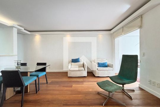Sala de apartamento à venda com 1 quarto, 75m² em Vila Olímpia, São Paulo