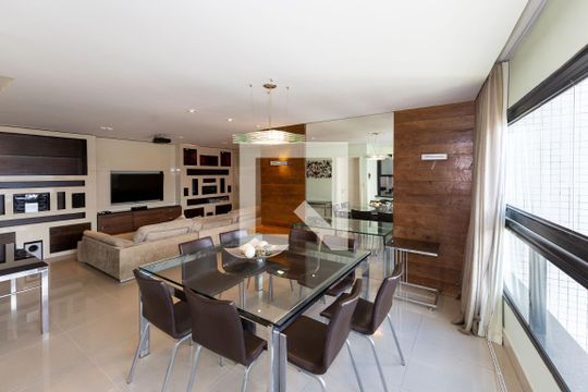 Sala de Jantar de apartamento para alugar com 3 quartos, 134m² em Vila da Serra, Nova Lima