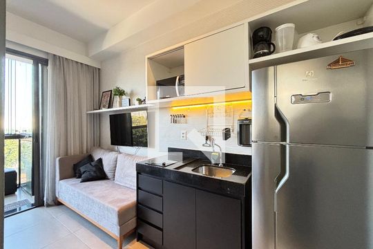 Studio de kitnet/studio para alugar com 1 quarto, 27m² em Vila Olímpia, São Paulo