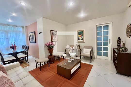 Sala  de apartamento para alugar com 3 quartos, 100m² em Ipanema, Rio de Janeiro