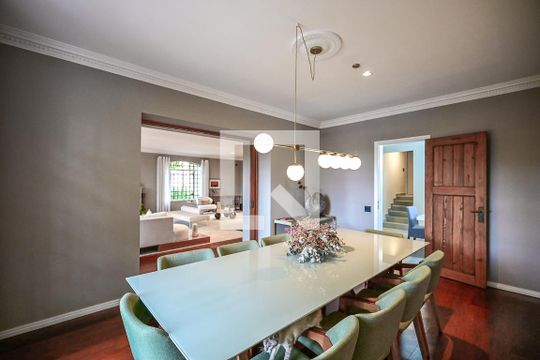 Sala de Jantar de casa à venda com 5 quartos, 735m² em Jardim Leonor, São Paulo
