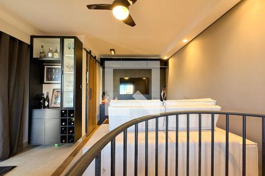 Sala de apartamento à venda com 2 quartos, 120m² em Mansões Santo Antônio, Campinas