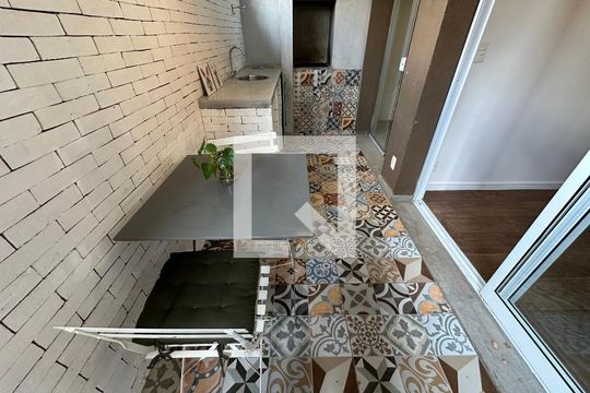 Varanda da Sala de apartamento para alugar com 2 quartos, 78m² em Empresarial 18 do Forte, Barueri