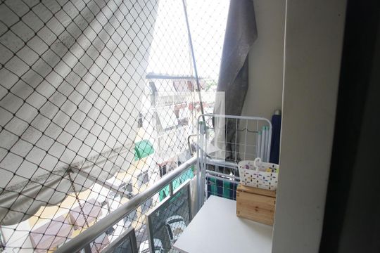 Varanda da Sala de apartamento à venda com 2 quartos, 62m² em Taquara, Rio de Janeiro