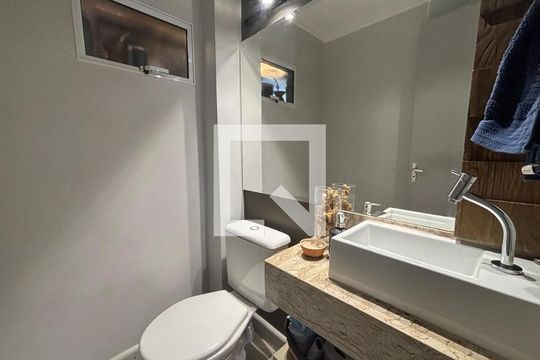 Lavabo de casa de condomínio à venda com 2 quartos, 115m² em Rondônia, Novo Hamburgo