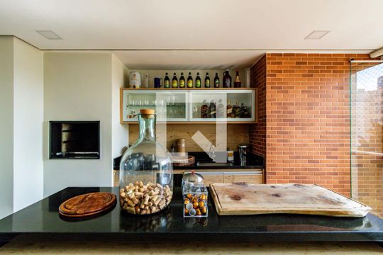 Varanda gourmet - Churrasqueira de apartamento à venda com 4 quartos, 187m² em Vila Leopoldina, São Paulo