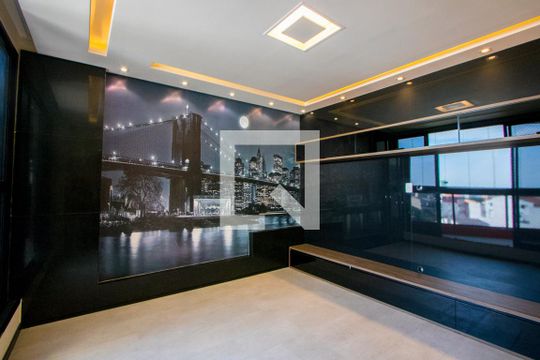Sala de TV de apartamento para alugar com 3 quartos, 180m² em Vila Valparaíso, Santo André