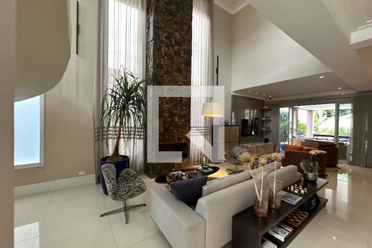 Sala de casa de condomínio à venda com 3 quartos, 498m² em Centro Comercial Jubran, Barueri