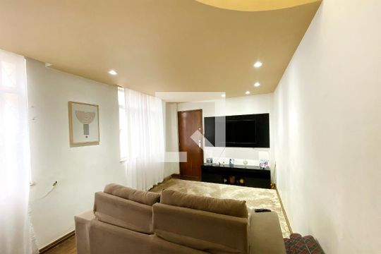 Sala de apartamento à venda com 3 quartos, 100m² em São Lucas, Belo Horizonte