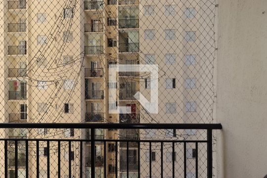 Varanda da Sala de apartamento à venda com 3 quartos, 59m² em Parque Jaçatuba, Santo André