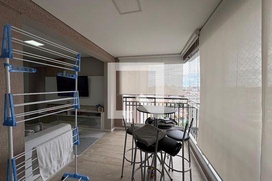 Varanda da Sala de apartamento à venda com 3 quartos, 74m² em Vila Mangalot, São Paulo