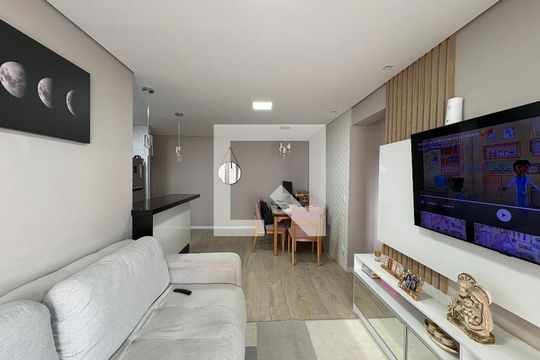 Sala de apartamento à venda com 3 quartos, 74m² em Vila Mangalot, São Paulo