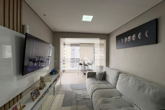Sala de apartamento à venda com 3 quartos, 74m² em Vila Mangalot, São Paulo