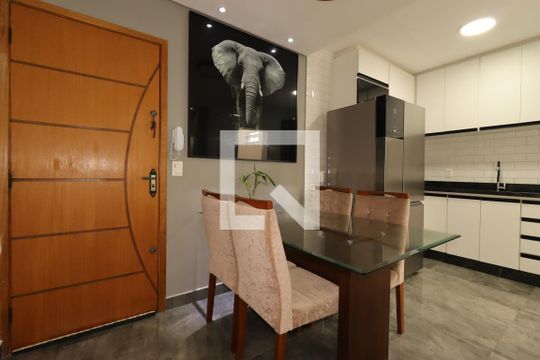 Sala de Jantar de apartamento à venda com 2 quartos, 61m² em Parque Novo Oratório, Santo André