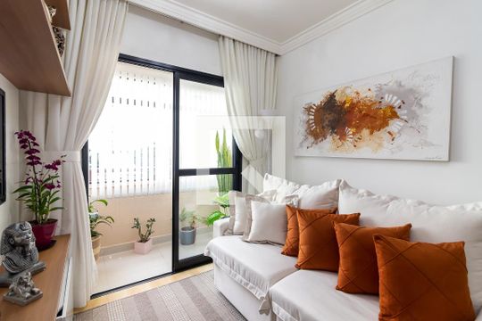 Sala de Estar de apartamento à venda com 2 quartos, 50m² em Parque Mandaqui, São Paulo