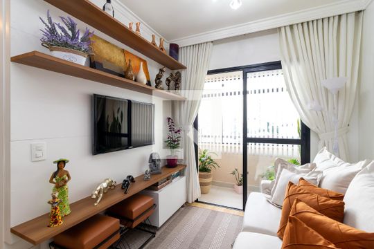 Sala de Estar de apartamento à venda com 2 quartos, 50m² em Parque Mandaqui, São Paulo