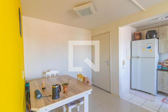 Sala/Cozinha de apartamento à venda com 2 quartos, 43m² em Estância Velha, Canoas