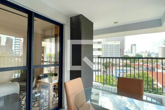 Varanda de kitnet/studio para alugar com 1 quarto, 42m² em Pinheiros, São Paulo
