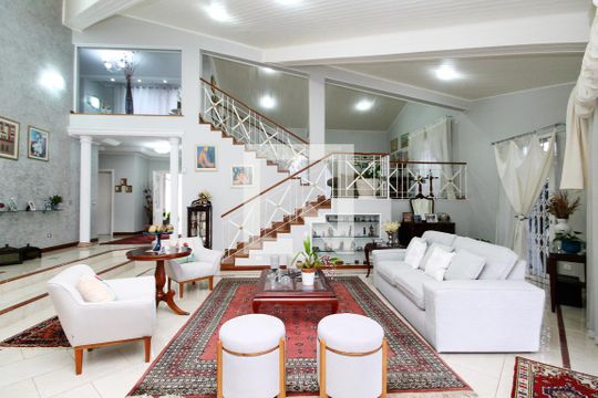 Sala Social de casa de condomínio para alugar com 6 quartos, 1000m² em Parque Sao Paulo, Cotia