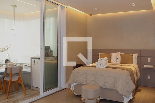 Sala - Dormitório de kitnet/studio à venda com 1 quarto, 30m² em Bela Vista, São Paulo