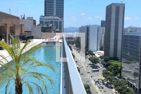 Área externa de apartamento à venda com 1 quarto, 30m² em Centro, Rio de Janeiro