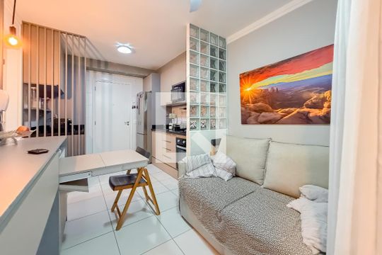 Sala de apartamento à venda com 1 quarto, 32m² em Jardim da Gloria, São Paulo